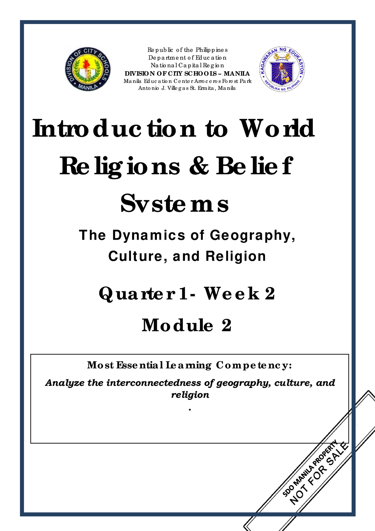 Iwrbs-week2 - Introduction To World Religion - Intro Duc Tio N To Wo ...