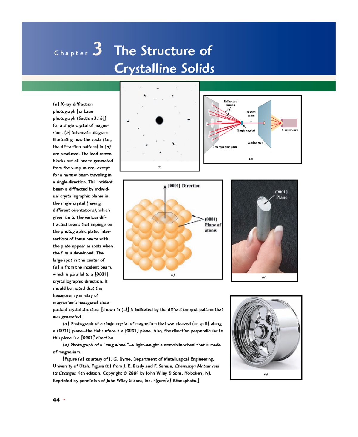 Mat Sci Chapter 3 Good 44 • C h a p t e r 3 The Structure of