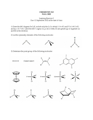 CHEM312+spring+2024+ps+1 - CHEMISTRY 312 Spring 2024 Problem Set 1 Due ...