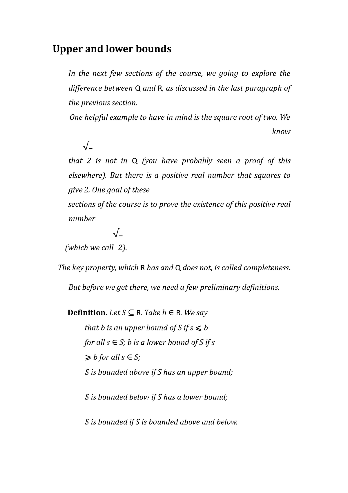 analysis-7-upper-and-lower-bounds-upper-and-lower-bounds-in-the