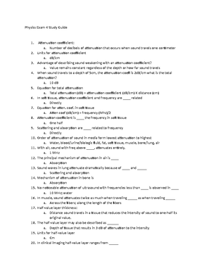 Physics Study Guide - Exam 1 - Ch 1 & 2 - Physics Study Guide – Exam 1 ...