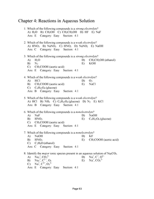 Chapter 3 FinalTest Bank Chemistry 1005 - A Periodic Table Will Be ...