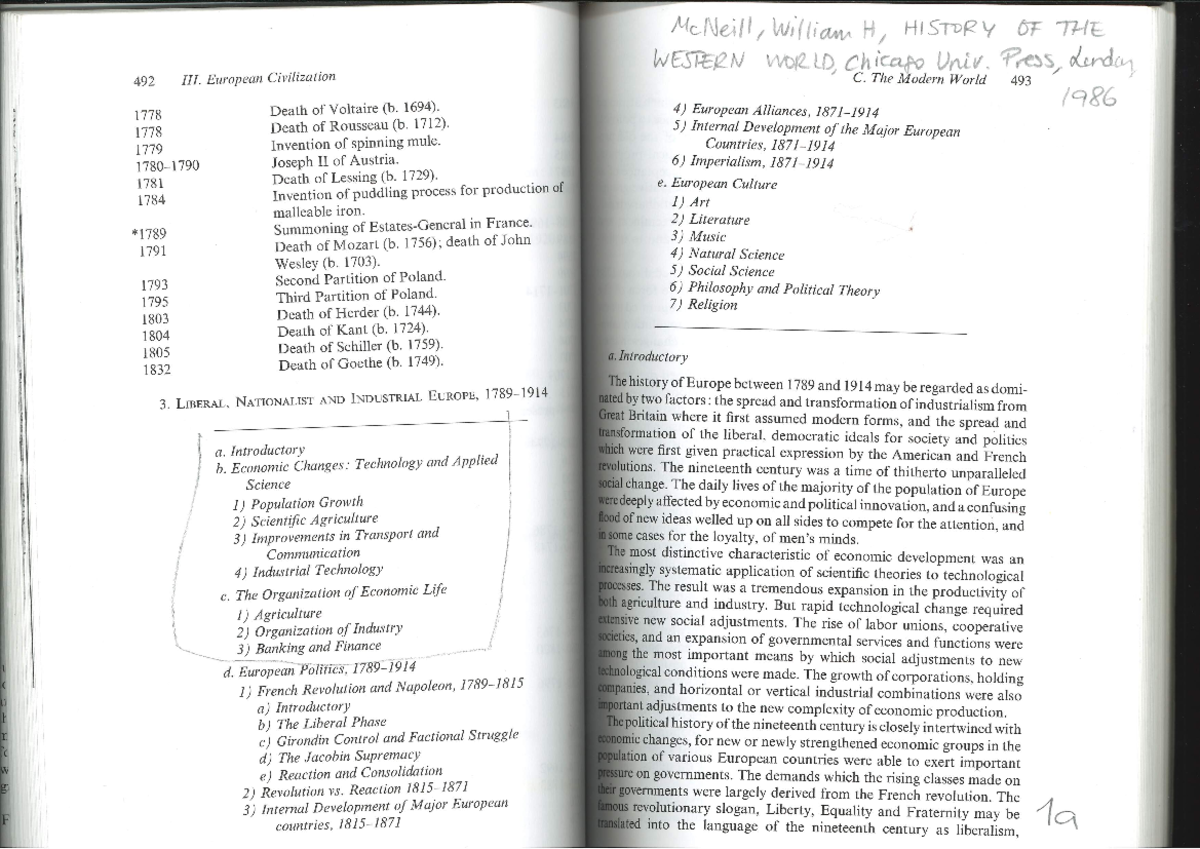 Unit 2. Industrial Revolution Mc Neill claves de historia contemporánea Studocu