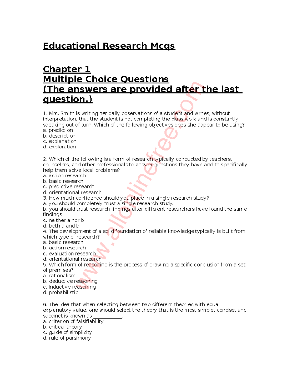 hypothesis research mcq