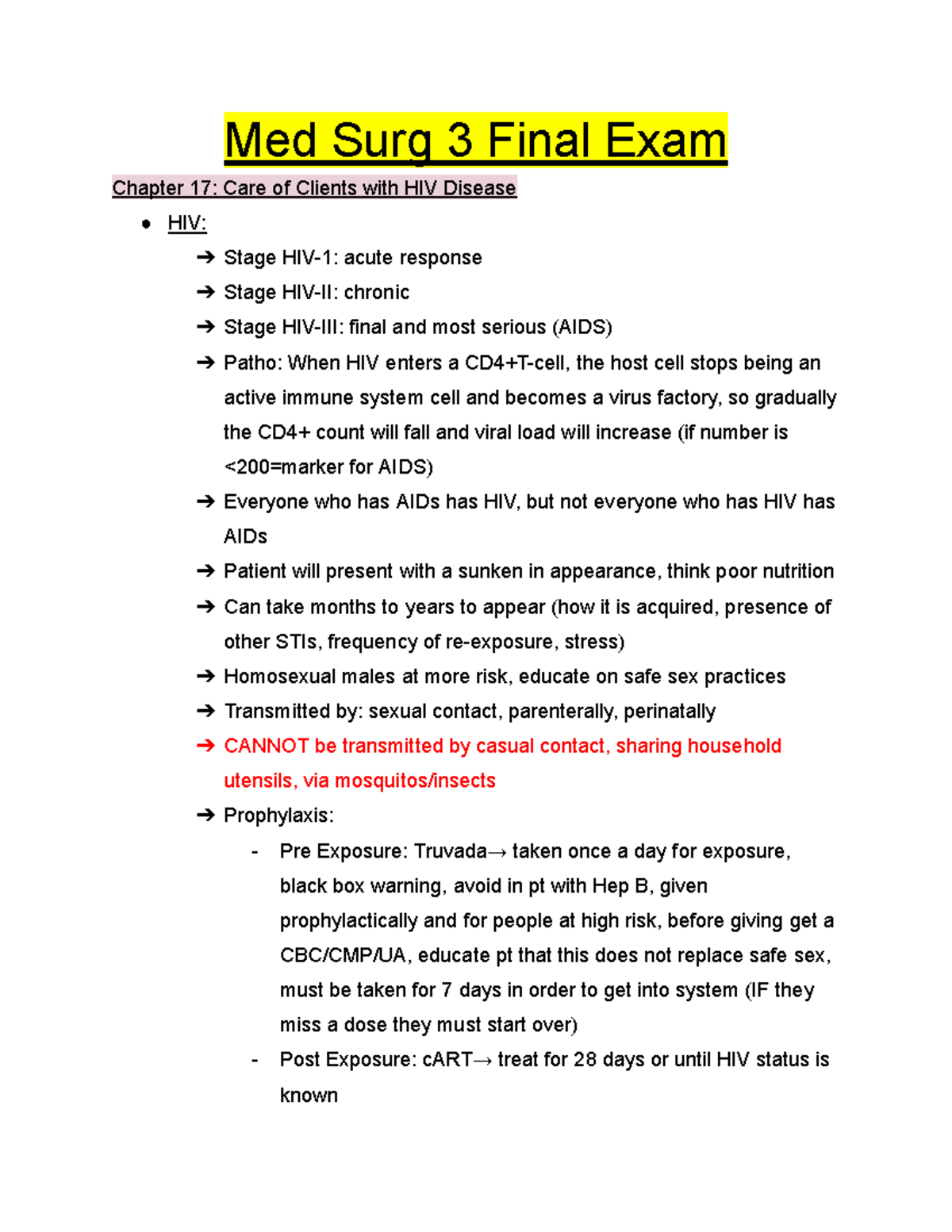 Med Surg Final Exam - help - Med Surg 3 Final Exam Chapter 17: Care of ...