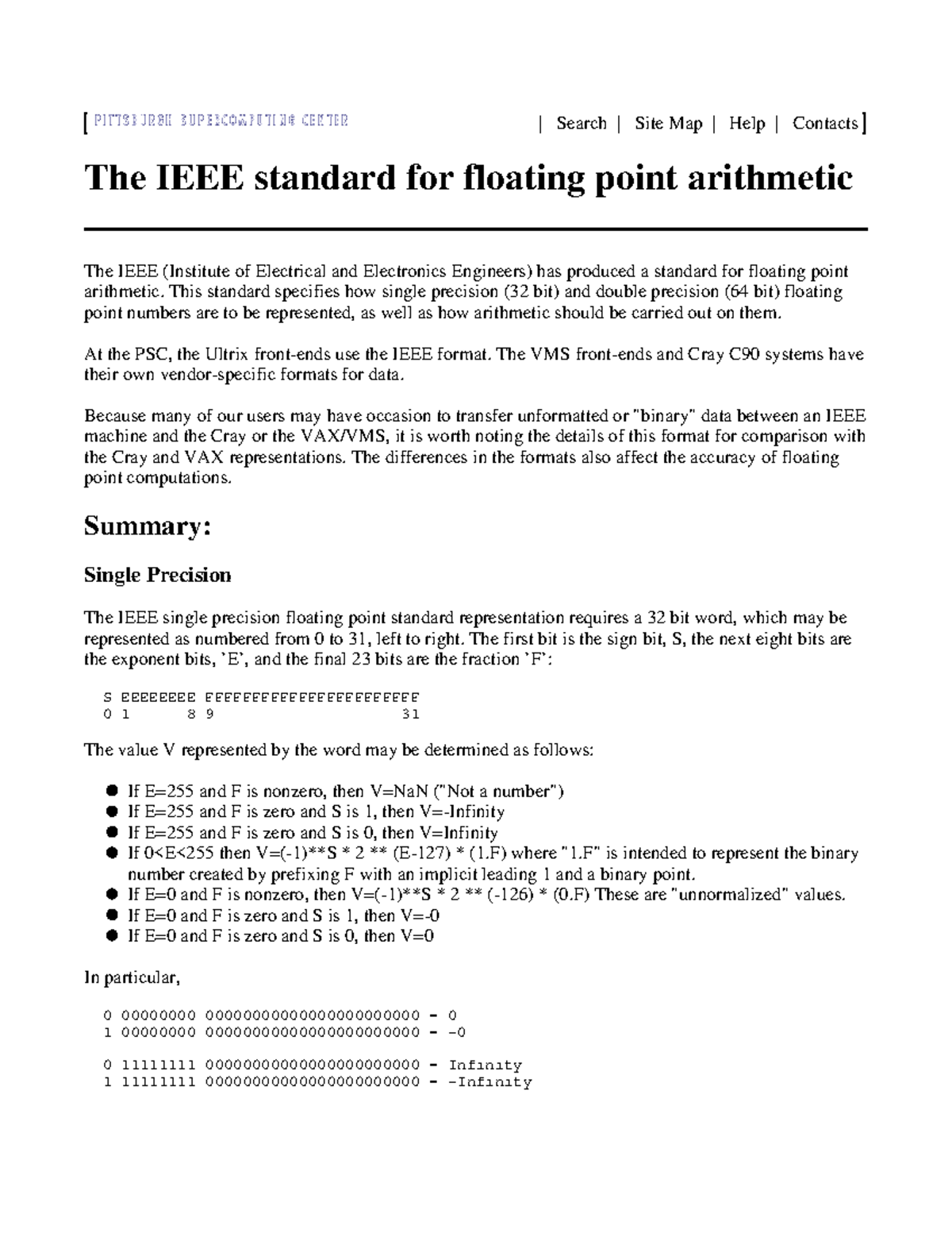 Note02-ieeenumber - IEEE Floating point numbers - | Search | Site Map ...