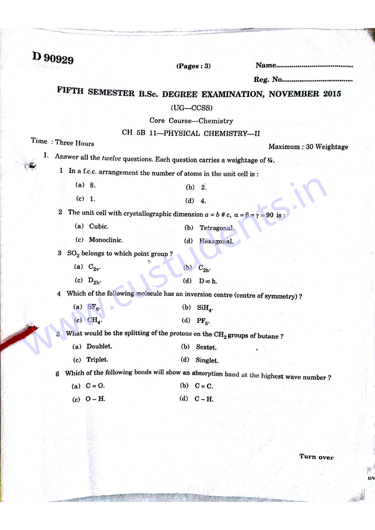 research methodology calicut university previous question papers