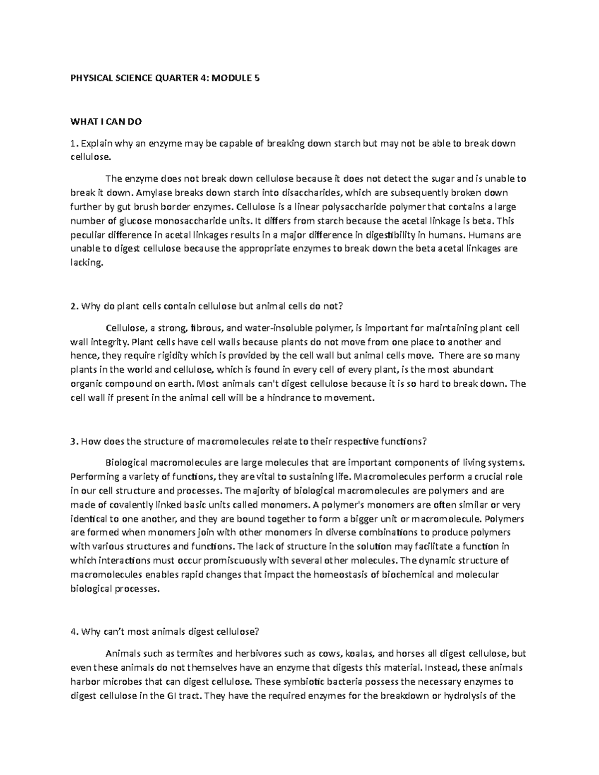 Physical Science Quarter 4 Module 5 - PHYSICAL SCIENCE QUARTER 4 ...