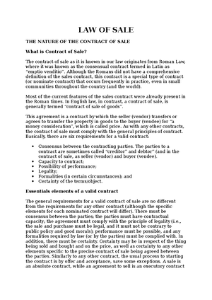 Unit 1 - Nature , definittion , essentialia - Defintiton , Nature and ...