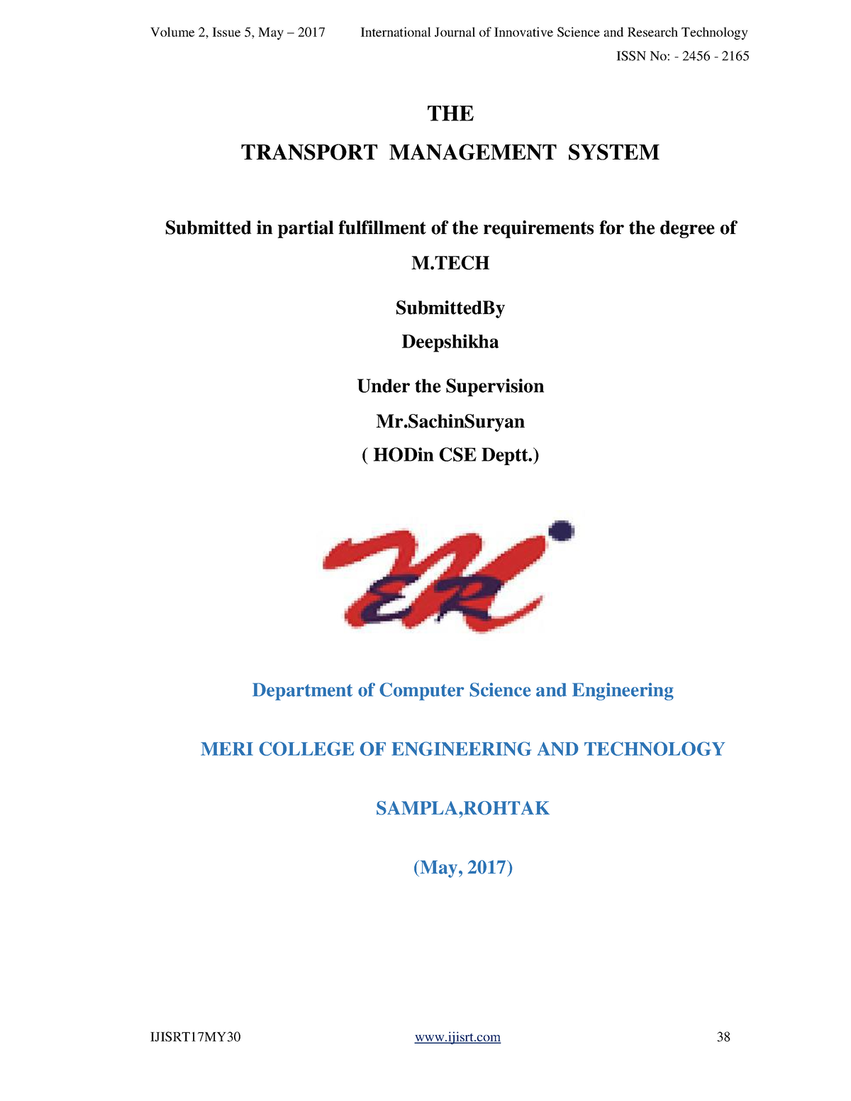 case study on transport management system