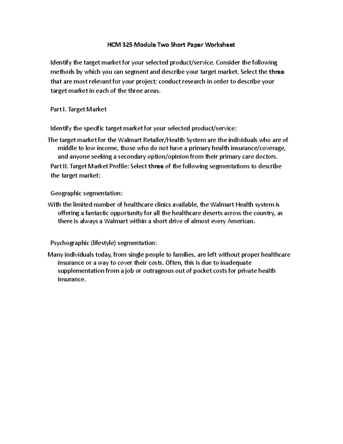 HCM325 2-1 - This coursework details fill in the blank worksheet with ...