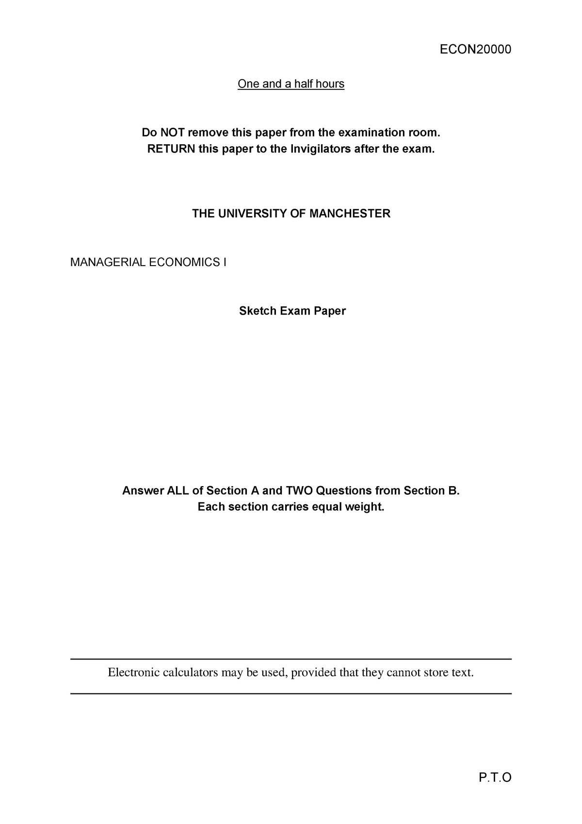 Sample/practice exam May 2016, questions - One and a half hours Do NOT Sns-Brigh10