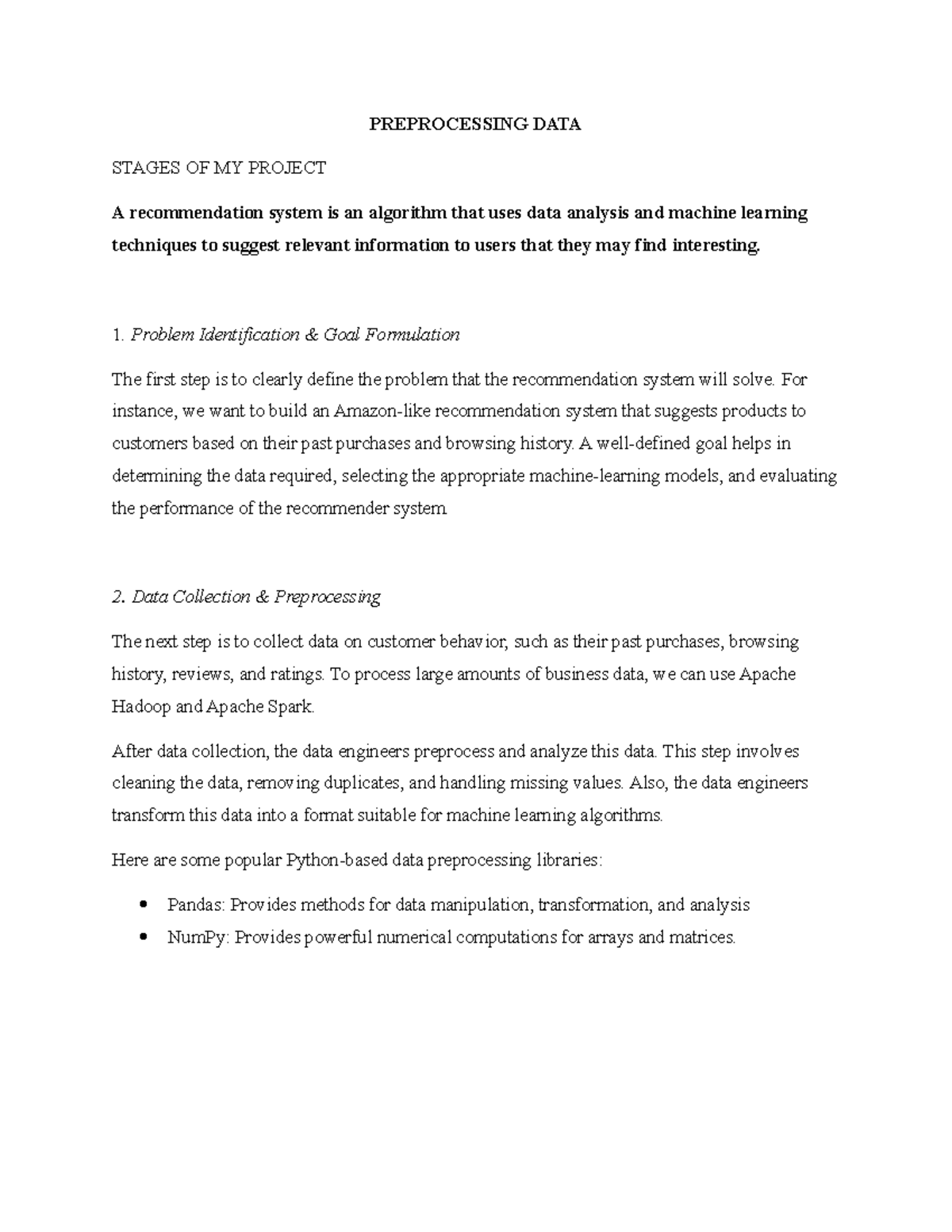 Preprocessing DATA - PREPROCESSING DATA STAGES OF MY PROJECT A ...