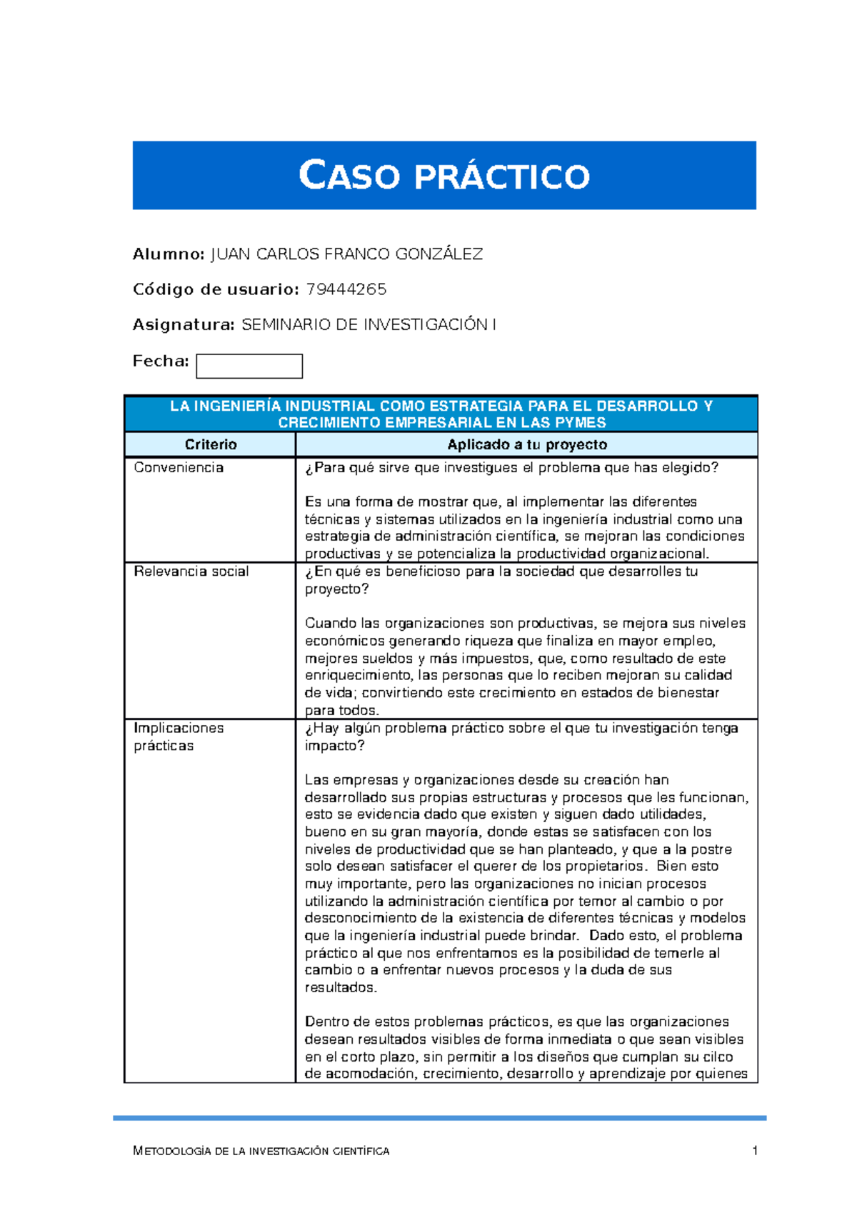 Taller CASO Practico FP092-CP-CO-Plantilla-Esp v0 - CASO PRÁCTICO ...