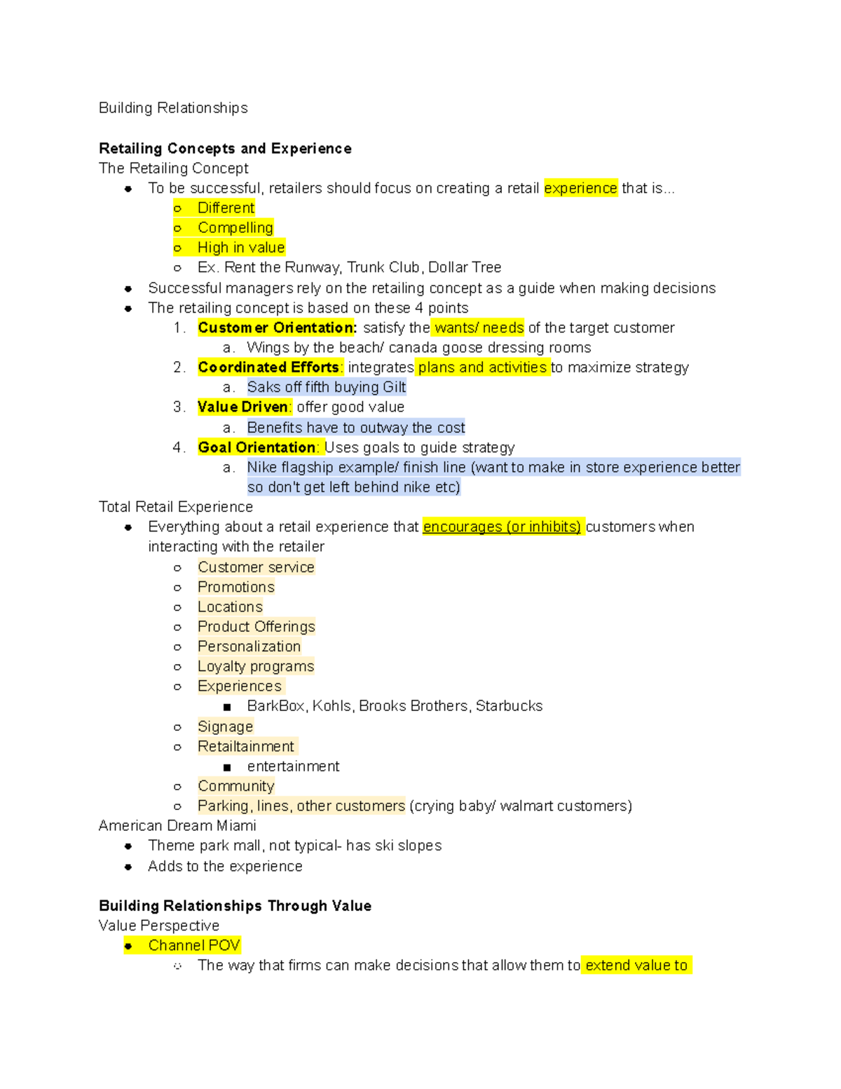 2. Building Relationships - Building Relationships Retailing Concepts ...