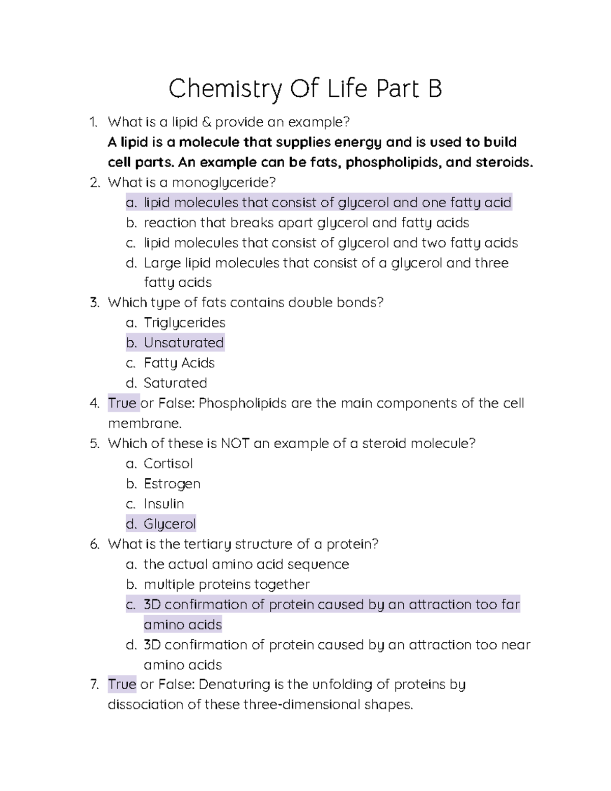 Chemistry of life - chapter 2 - Chemistry Of Life Part B What is a ...