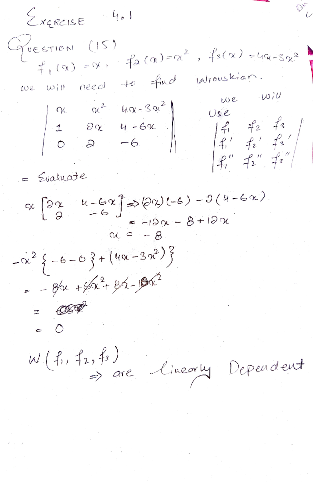 Differential Equation Assignment 3 STIO N 1 neeol Sualuate fa (a