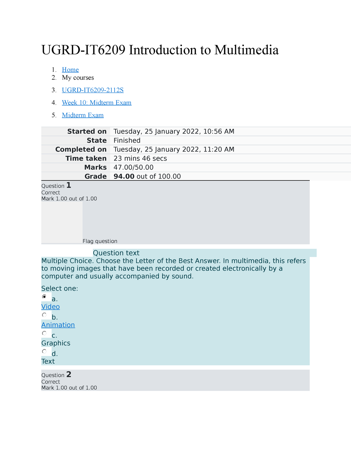 Multimidia Midterm - UGRD-IT6209 Introduction To Multimedia Home My ...