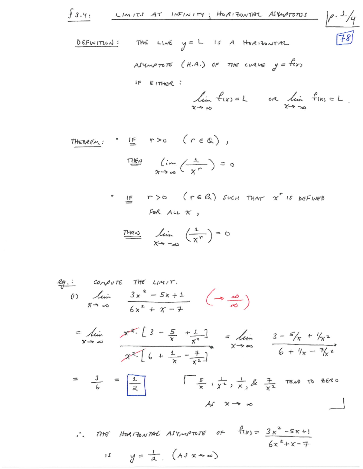 5. Math 114 Lecture Notes (pp. 78-81; section 3 - 3A1: LIMITJ AT INFmrw ...