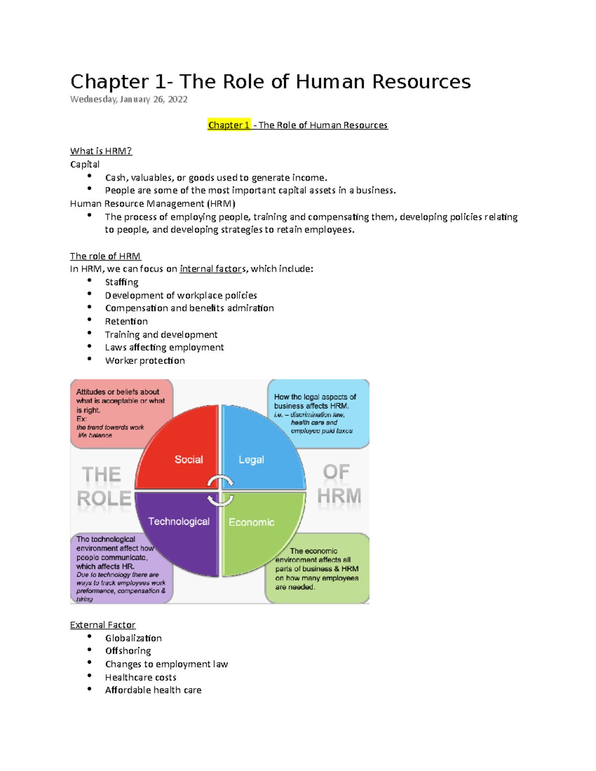 Chapter 1- The Role of Human Resources - Chapter 1- The Role of Human ...