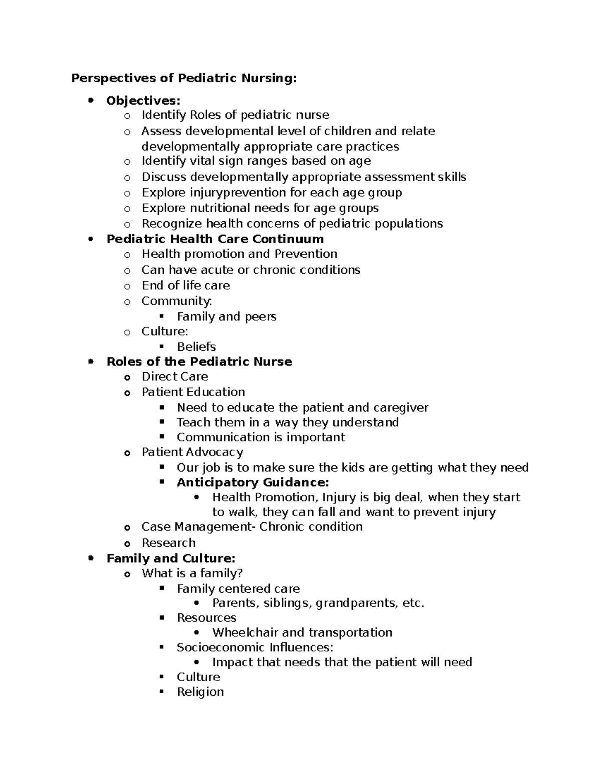 Peds Perspective of Nursing - Perspectives of Pediatric Nursing ...