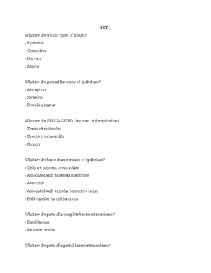 SET 7 - Deanne Roopnarine - SET 7 Histology or Microscopic Anatomy -the ...