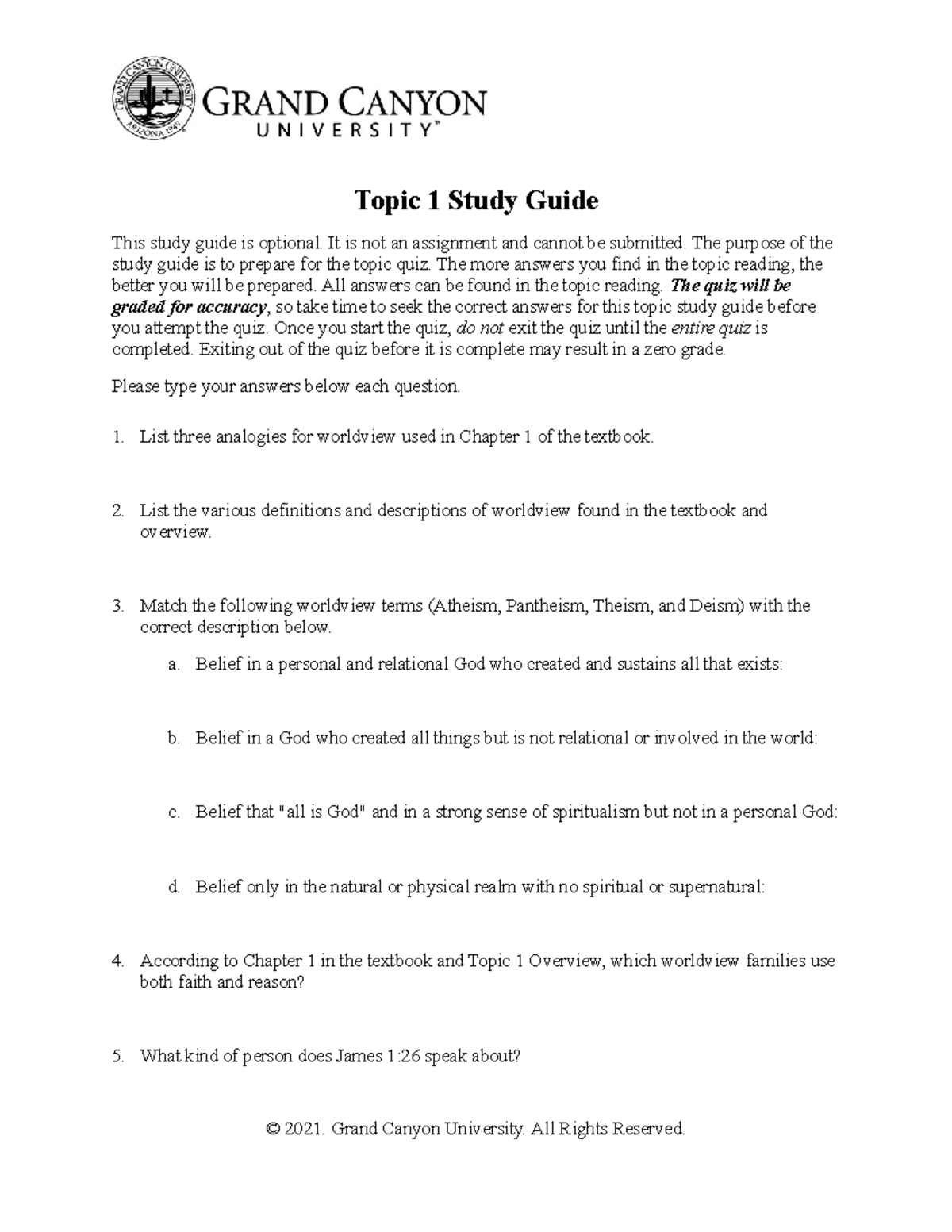 CWV 101 301 RS T1Study Guide Online - Topic 1 Study Guide This study ...