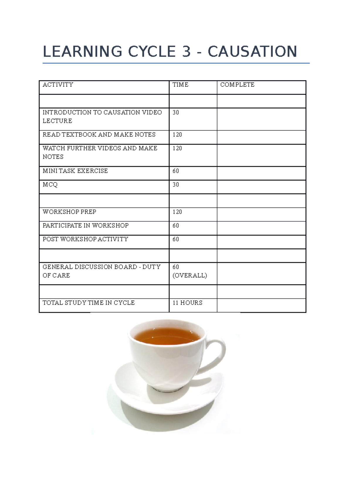 Short Workbook LC3 - summary - LEARNING CYCLE 3 - CAUSATION ACTIVITY ...