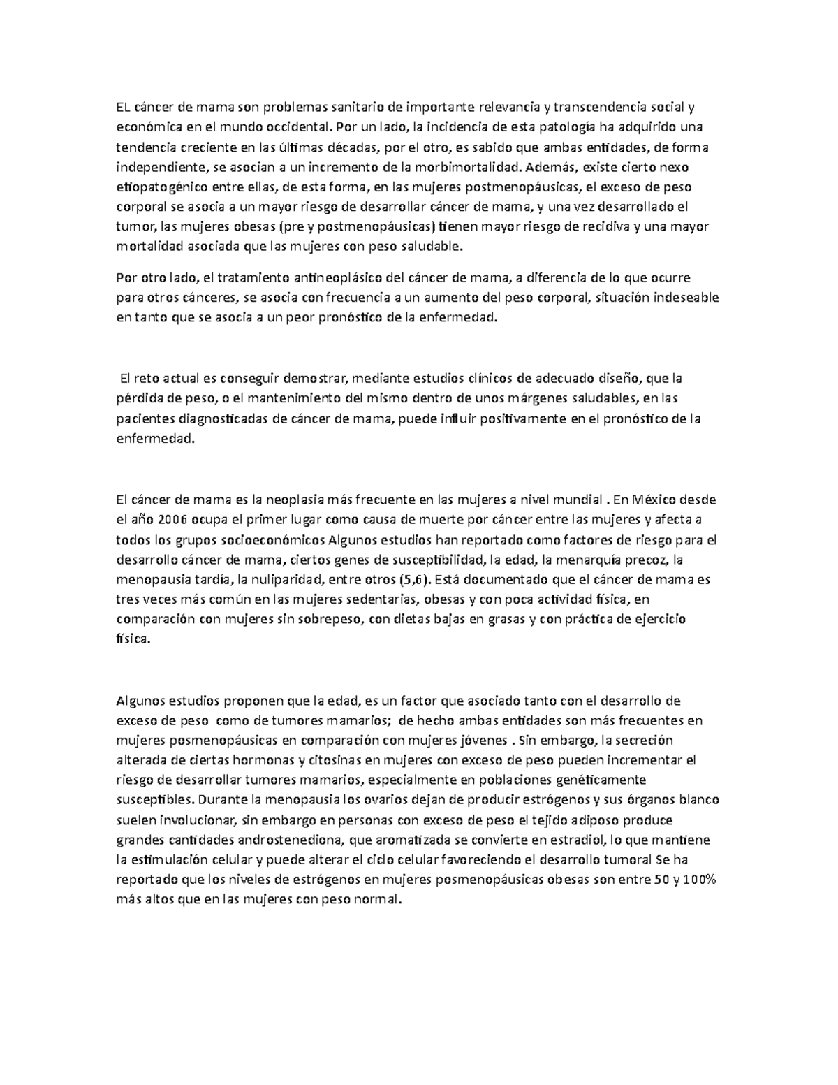 GUIA 4 - bbbbbb - EL cáncer de mama son problemas sanitario de ...