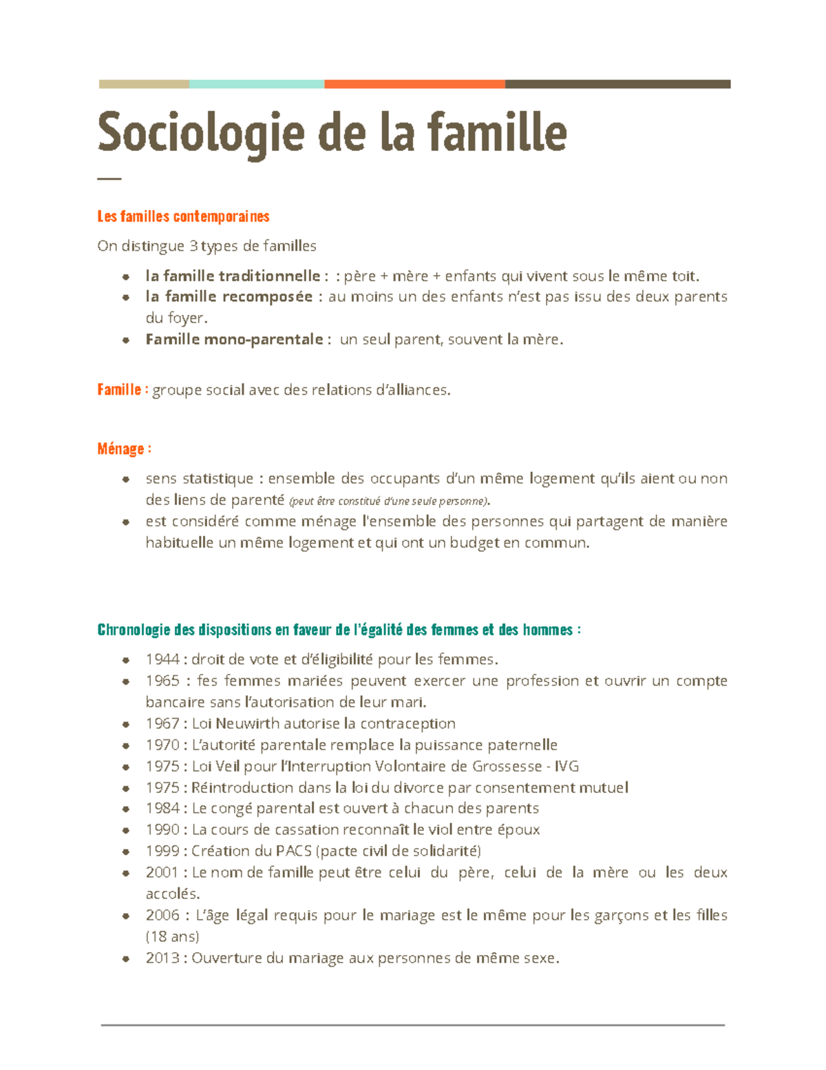 Sociologie De La Famille - Sociologie De La Famille ─ Les Familles ...