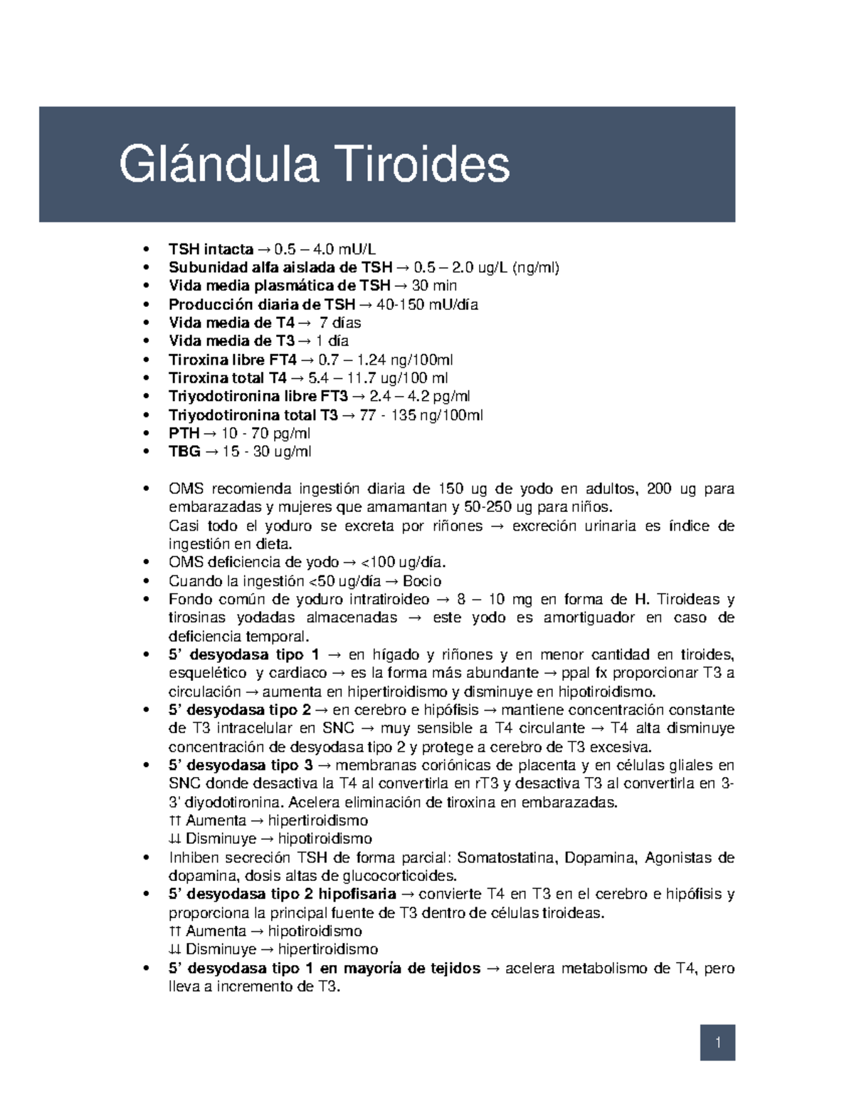 Tiroxina libre ft4 alta que significa