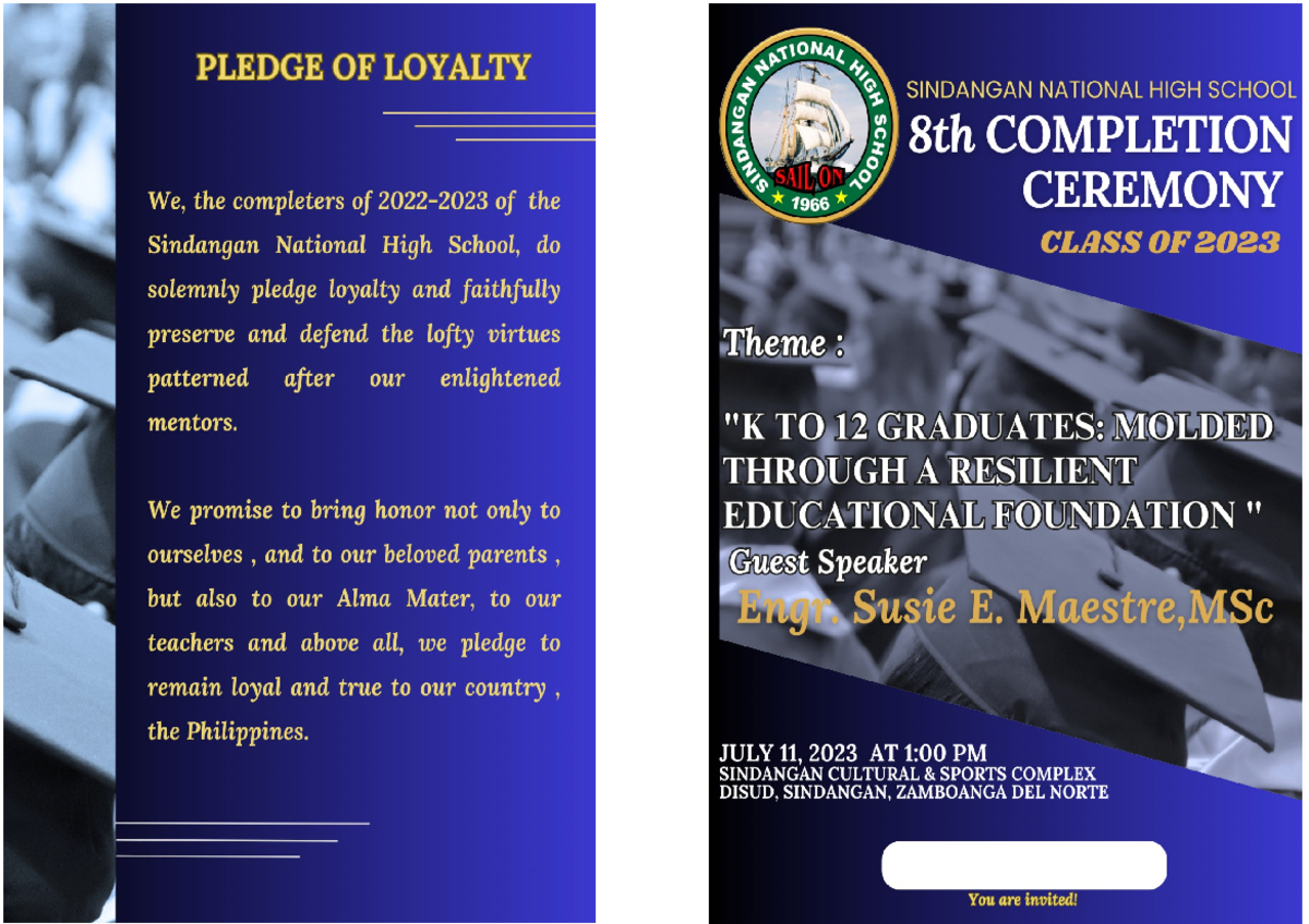 1st page program - kjbghfyf - Bachelor of Secondary Education 1 - Studocu