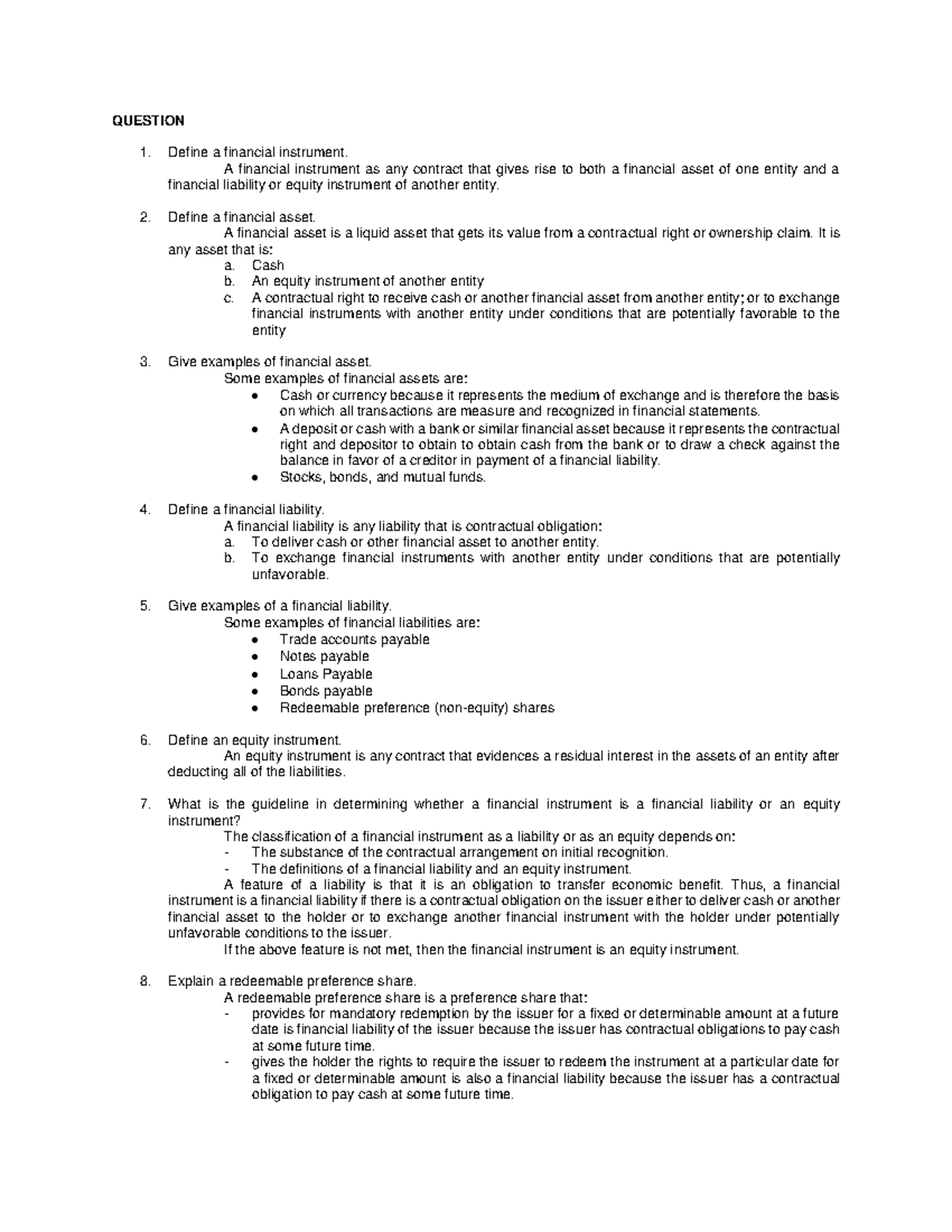 Financial Instruments - Updates in Financial Reporting and Standards ...