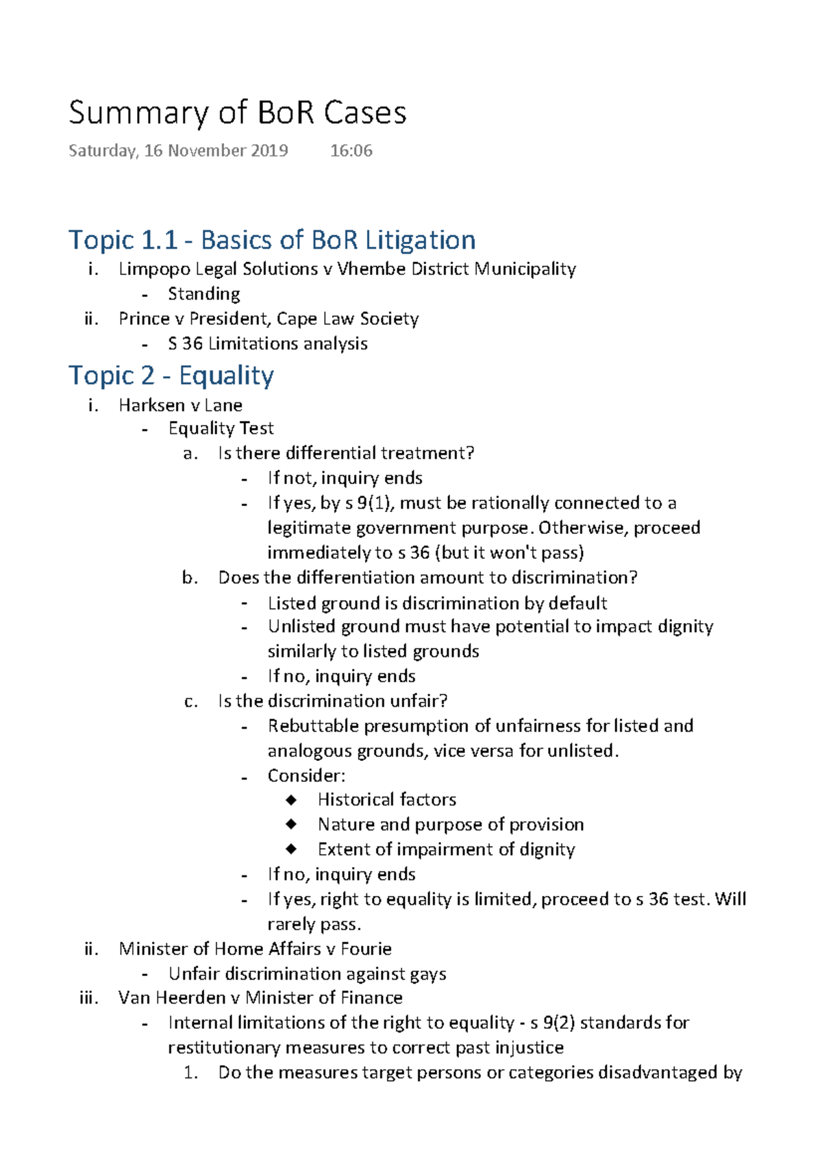 Summary of Bo R Cases - Warning: TT: undefined function: 32 Topic 1 ...