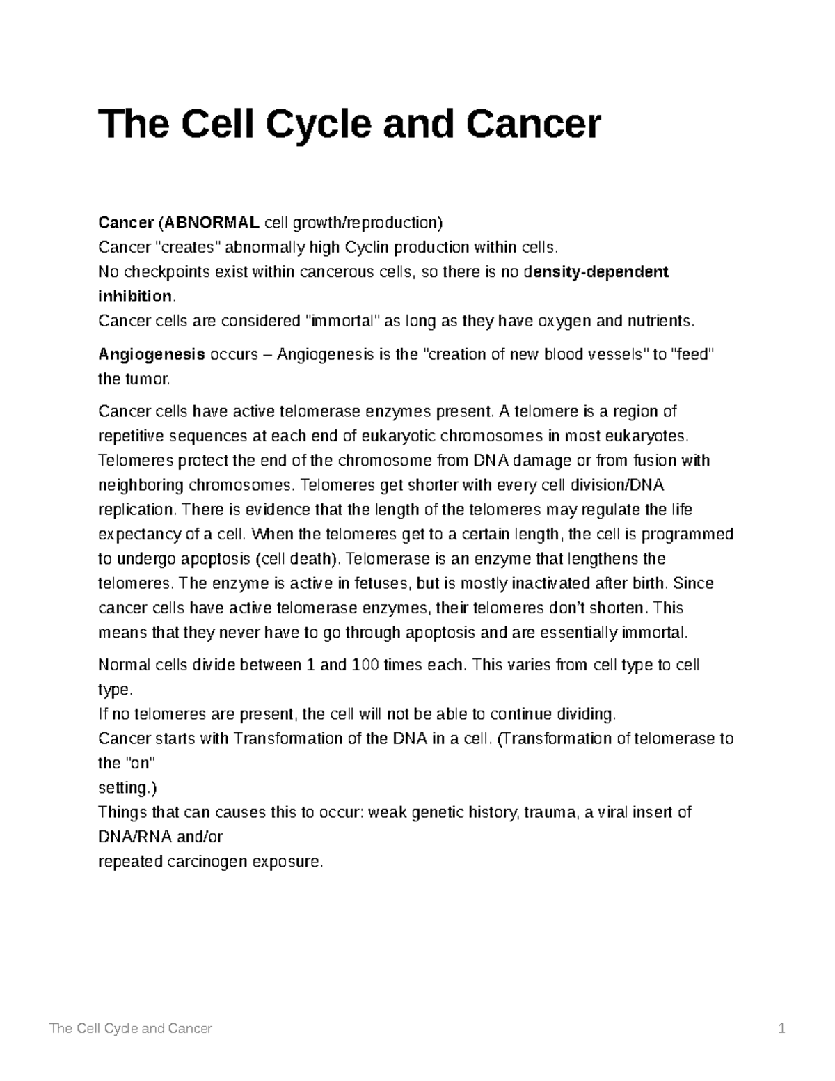the-cell-cycle-and-cancer-no-checkpoints-exist-within-cancerous-cells