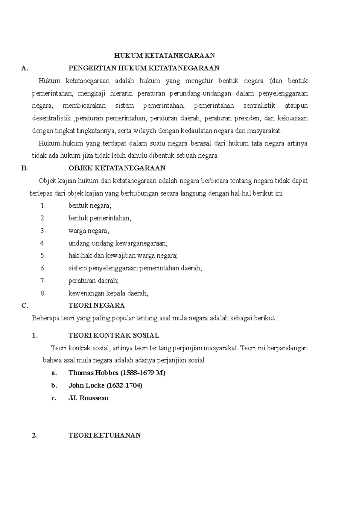 Riview Materi Pendidikan Pancasila Hukum Ketatanegaraan HUKUM