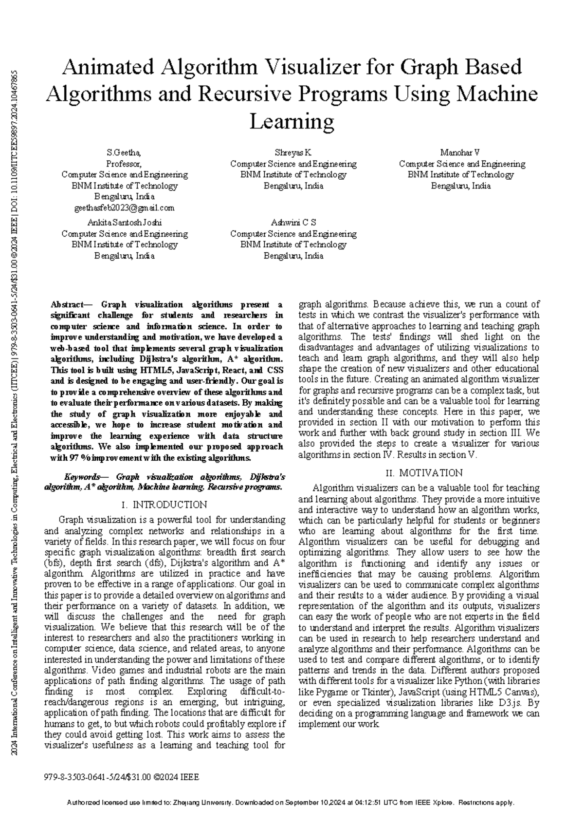 Animated Algorithm Visualizer for Graph Based Algorithms and Recursive ...