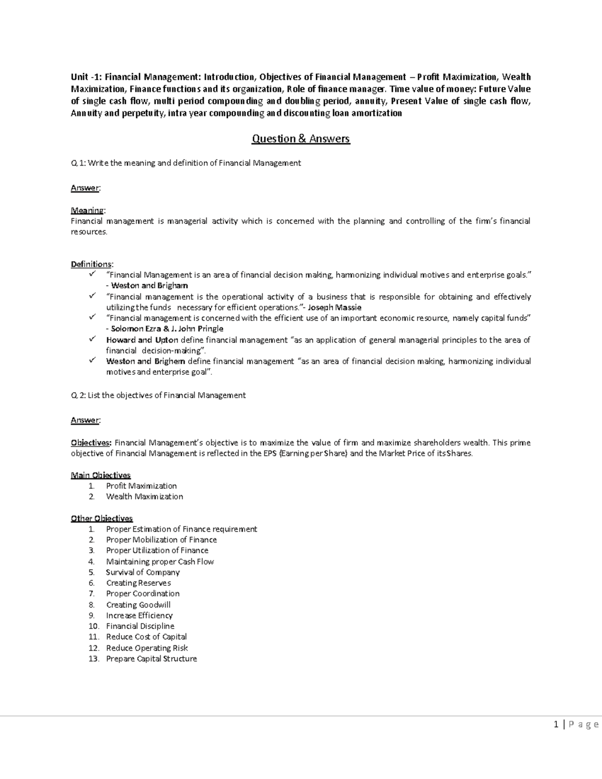 Cf Unit 1 Qa - Question Answer Samples Of Unit 1 For Practice For 2nd 