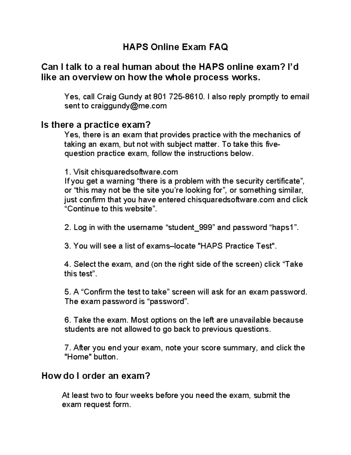 008871027 Anatomy and Physiology Lab II HAPS Online Exam FAQ Can I