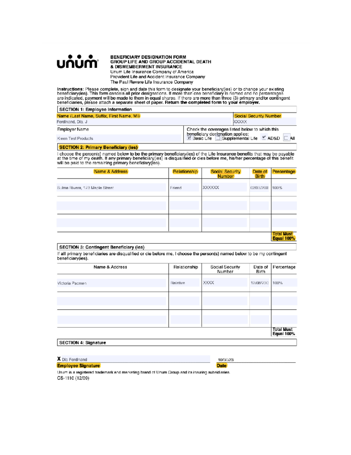 401(k) Enrollment Form - Studocu