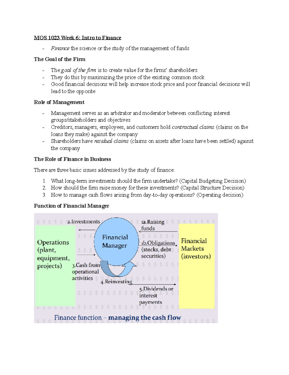 Mos 1023 Week 6 - Lecture notes for Class - MOS 1023 Week 6: Intro to ...