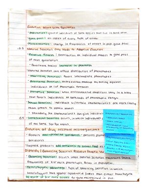 Chapter 19 to 21 written notes - BIOL 1011 - Studocu
