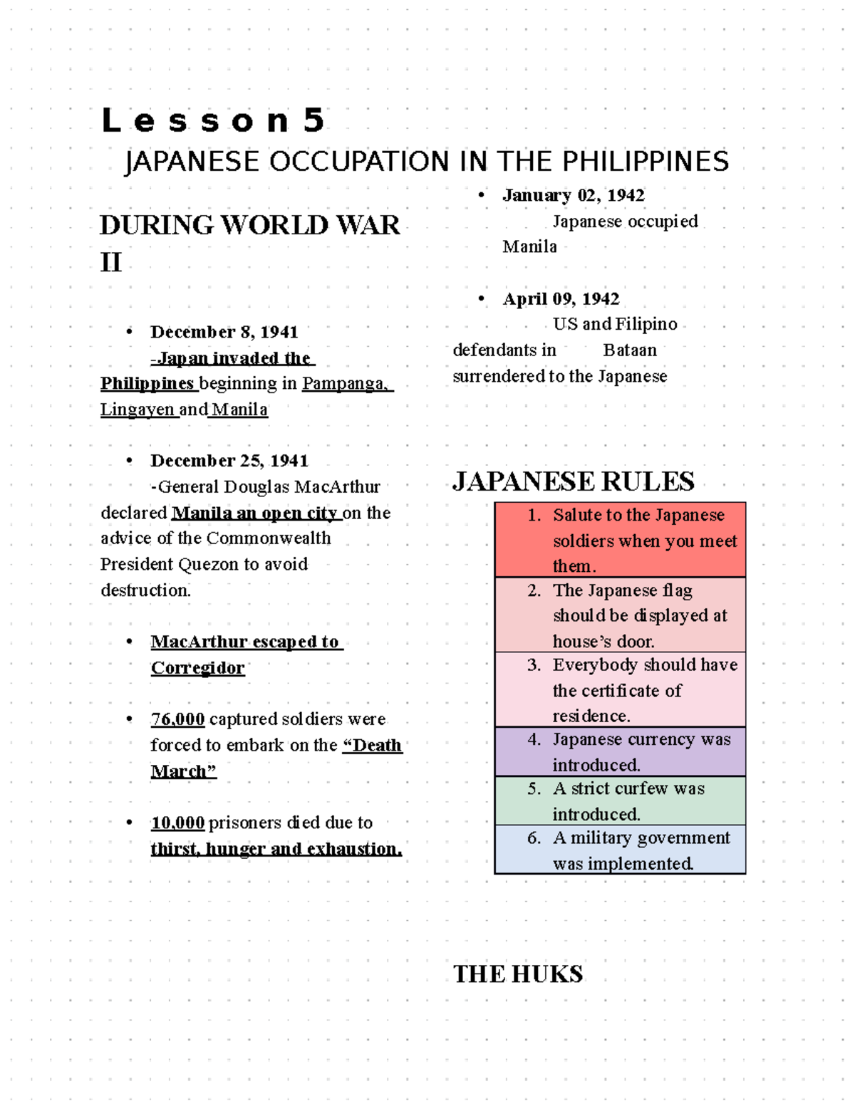 lesson-5-japanese-occupation-in-the-philippines-l-e-s-s-o-n-5