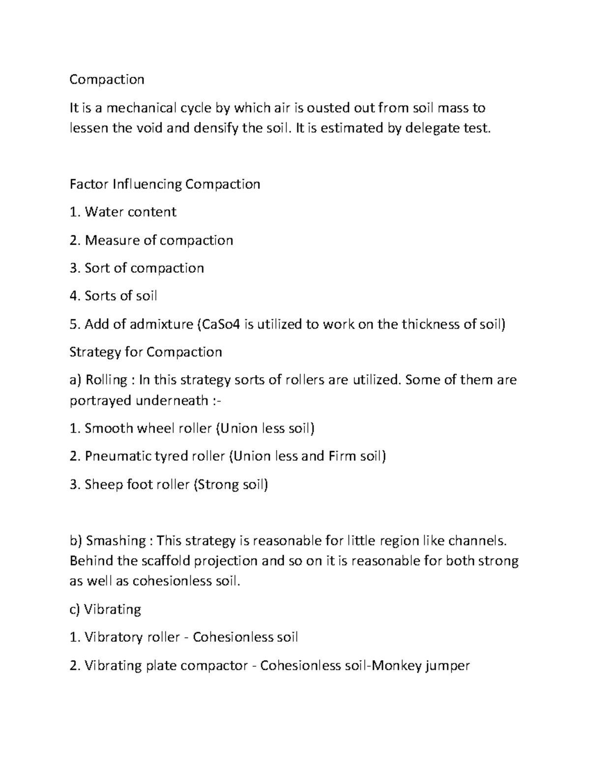 Document (116) - Construction notes - Compaction It is a mechanical ...
