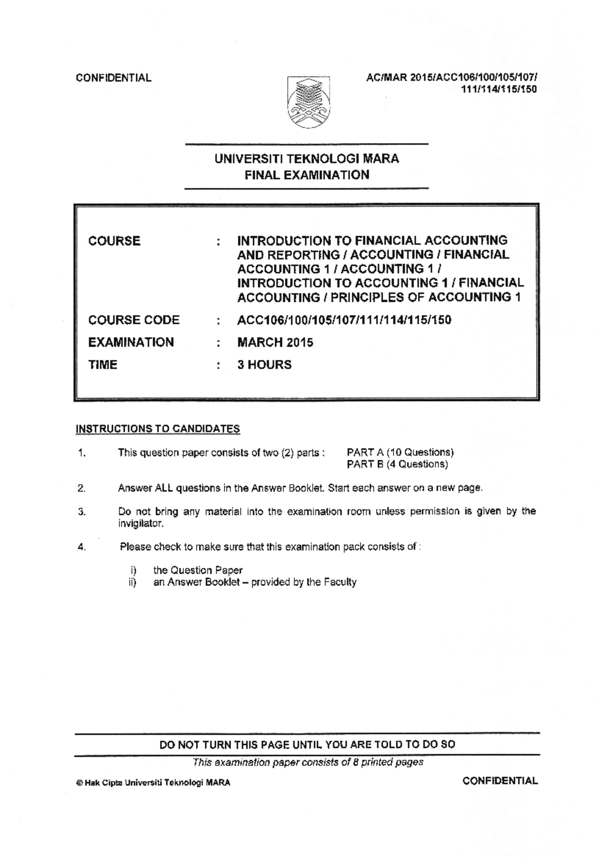 Exam 10 March 2015, questions - ESTATE MANAGEMENT - Studocu