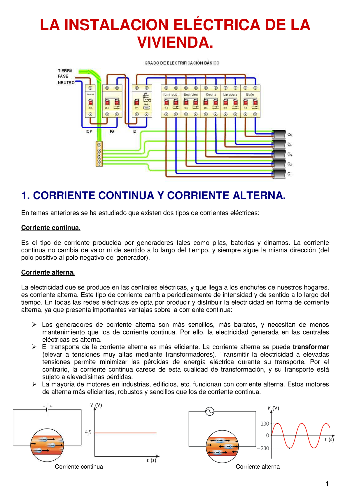 Tema 6 Instalaciones Elc3a9ctricas En Viviendas Alumnos - LA ...