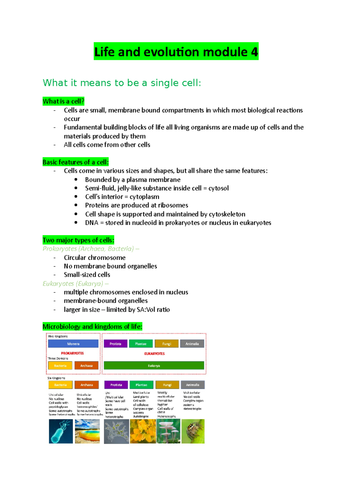 Life and evolution module 4 - Also reproduce independently of cell via ...