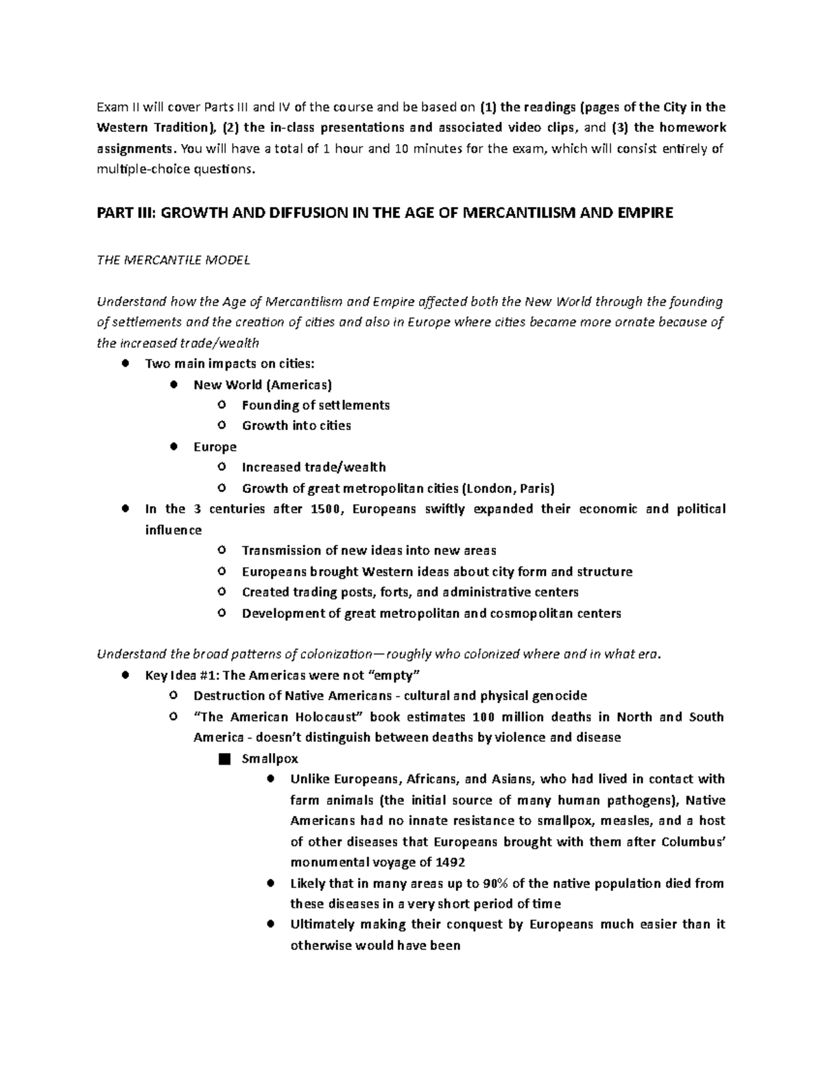 Exam 2 Study Guide Carol AtkinsonPalombo Exam II will cover Parts