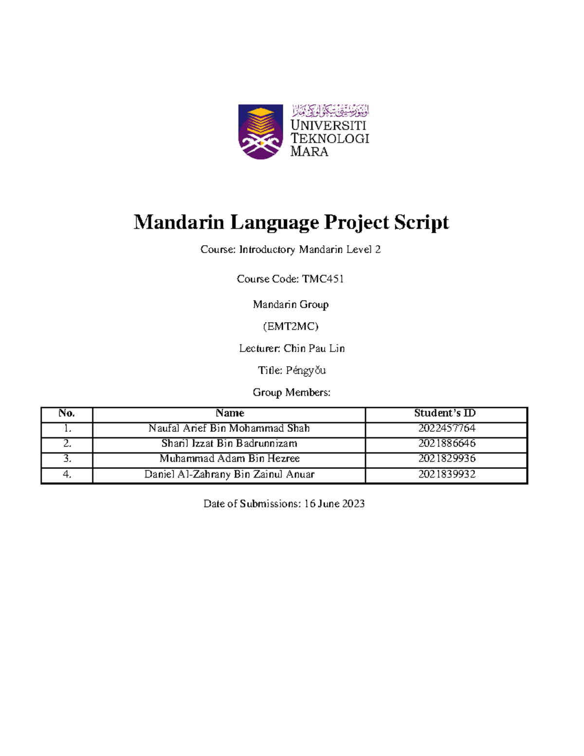 Mandarin Language Project Script Mandarin Language Project Script Mandarin Language Project Script Mandarin Language Project Script