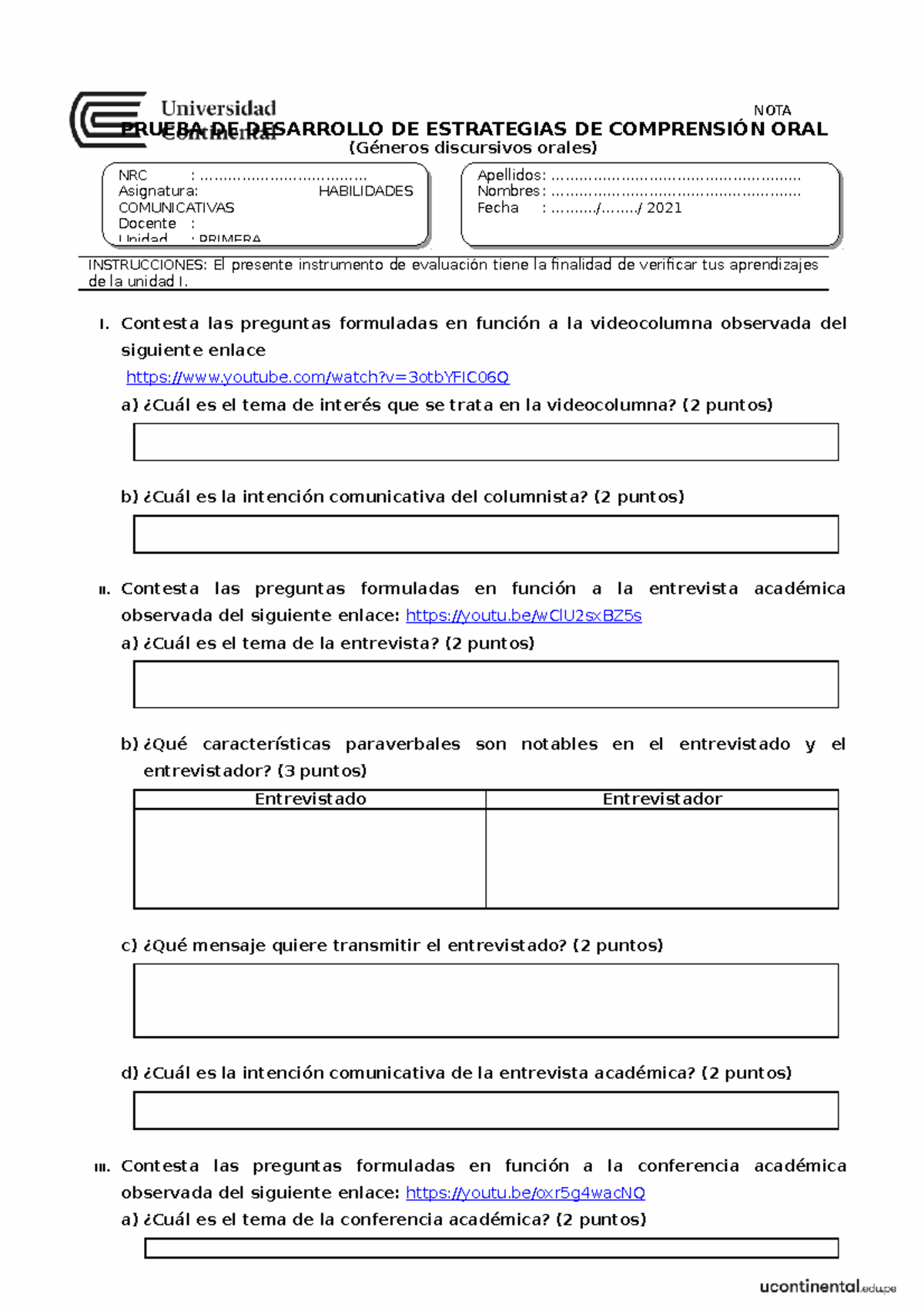 Producto Académico 1 (prueba De Desarrollo) - PRUEBA DE DESARROLLO DE ...